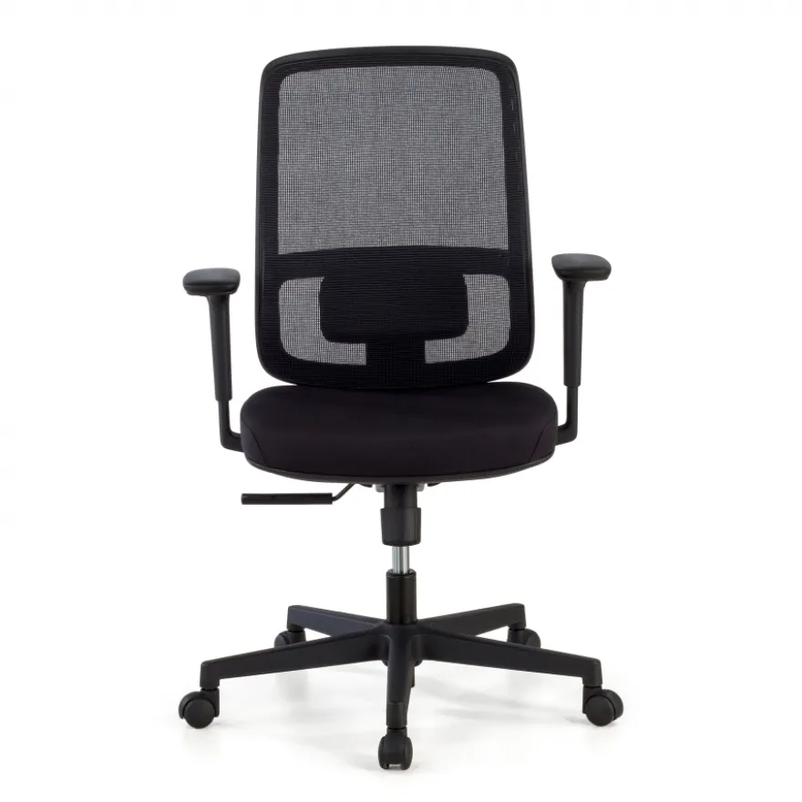 Sedia da ufficio professionale Kaito black, utilizzo di 8 ore