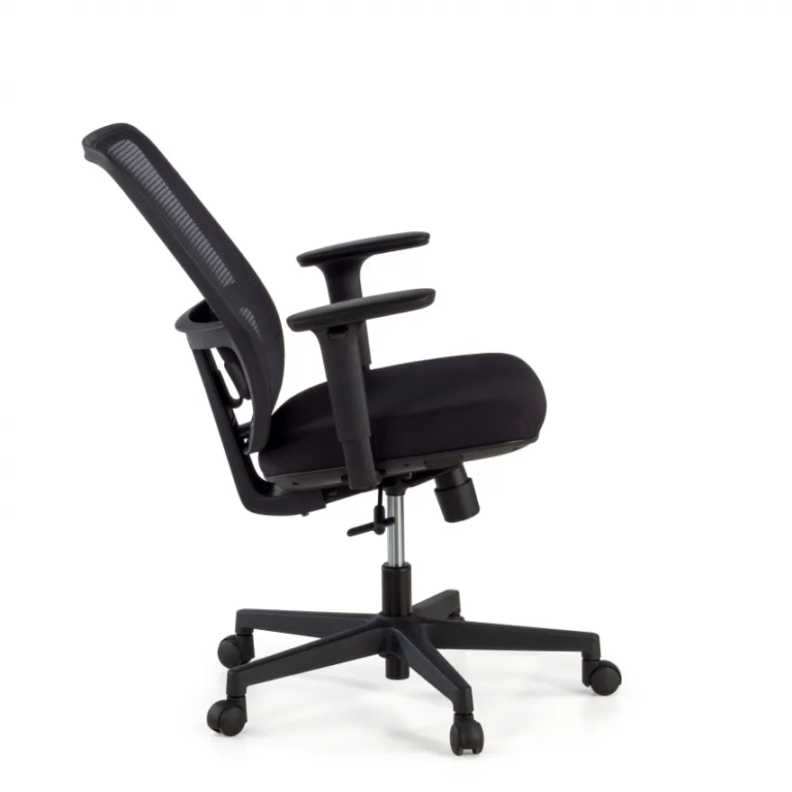 Sedia da ufficio professionale Kaito black, utilizzo di 8 ore