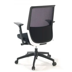 Sedia da ufficio professionale Five, rossa, cuscino lombare, completamente regolabile