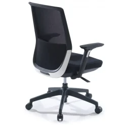 Sedia da ufficio professionale Five, rossa, cuscino lombare, completamente regolabile