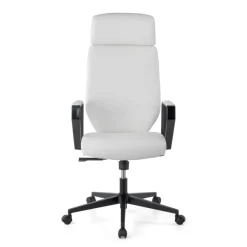 Sedia da ufficio Saranto, schienale alto, rivestimento similpelle