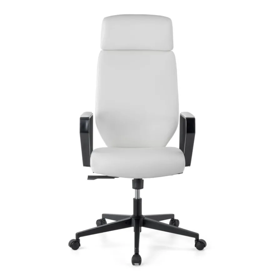 Sedia da ufficio Saranto, schienale alto, rivestimento similpelle
