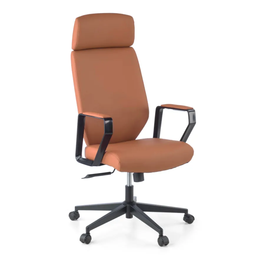 Sedia da ufficio Saranto, schienale alto, rivestimento similpelle