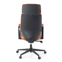 Sedia da ufficio Saranto, schienale alto, rivestimento similpelle