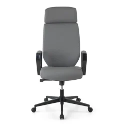 Sedia da ufficio Saranto, schienale alto, rivestimento similpelle