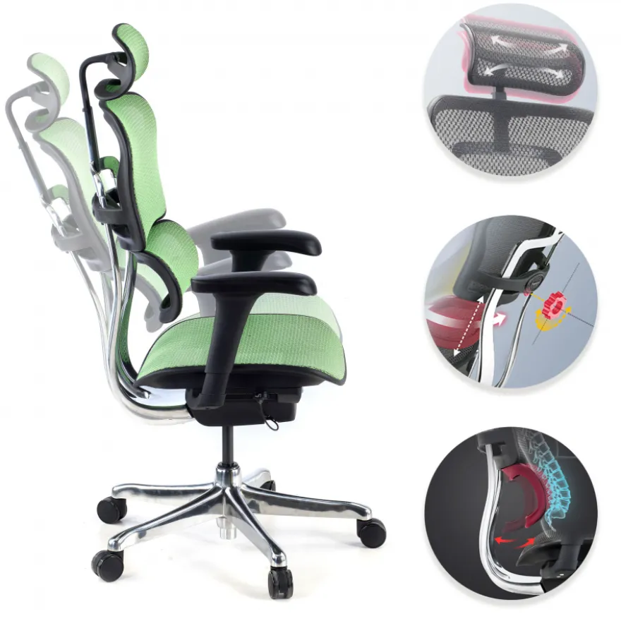 Sedia direzionale ergonomica Ergohuman Edition I, Struttura nera
