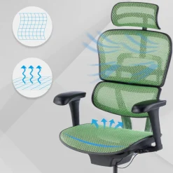 Sedia direzionale ergonomica Ergohuman Edition I, Struttura nera