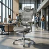 Sedia direzionale ergonomica Ergohuman Elite, Struttura bianca