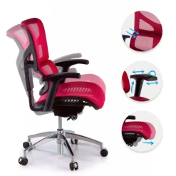 Sedia direzionale ergonomica Next1, braccioli regolabili in 4D