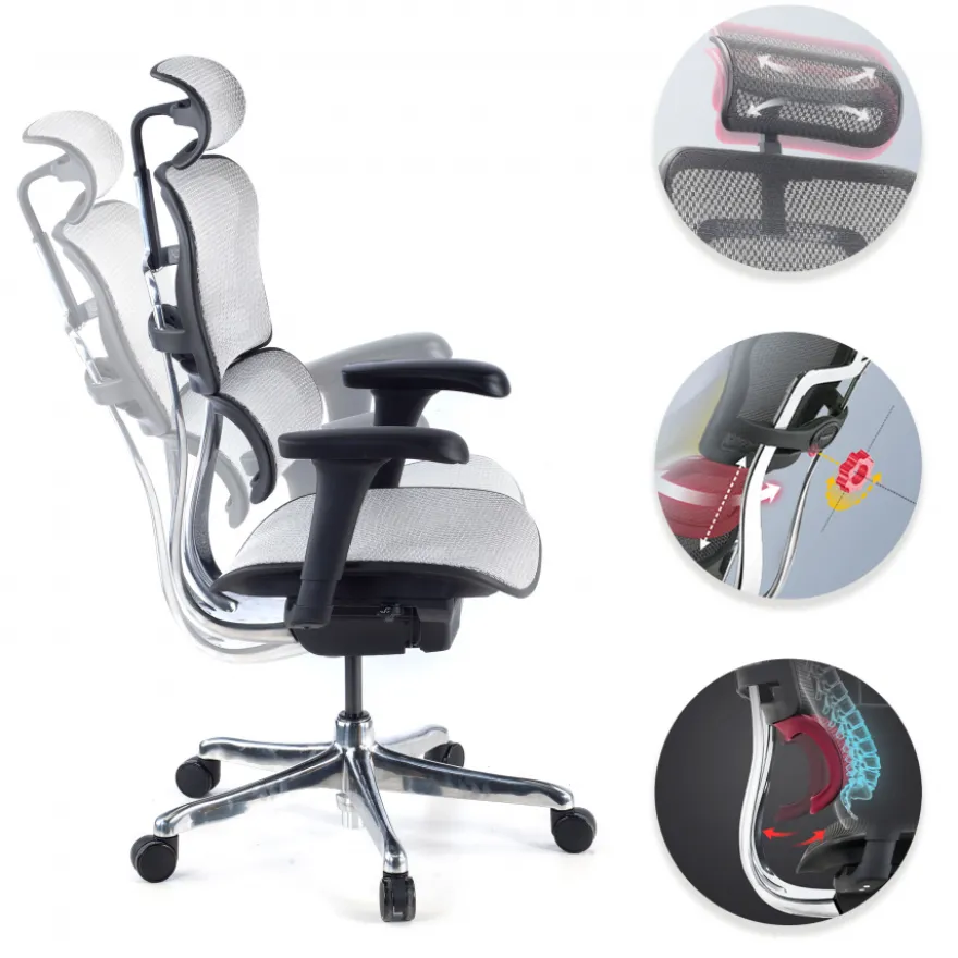 Sedia direzionale ergonomica Ergohuman Edition I, Struttura nera