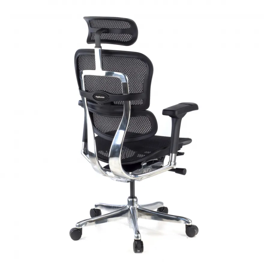 Sedia direzionale ergonomica Ergohuman Elite, Struttura nera