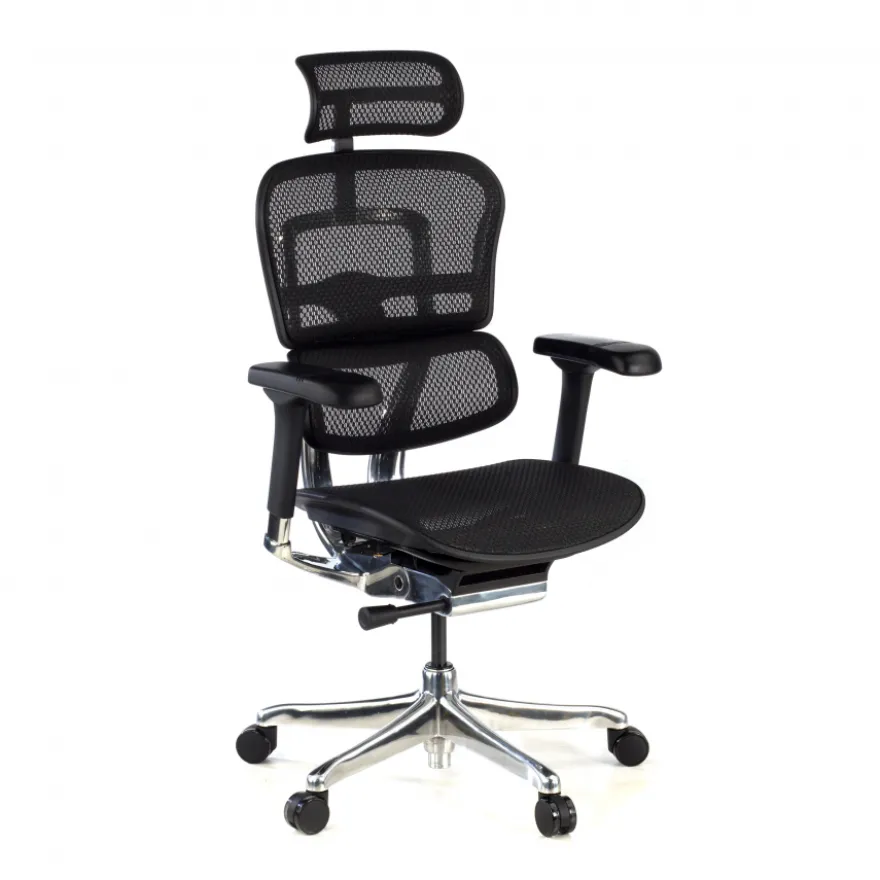 Sedia direzionale ergonomica Ergohuman Elite, Struttura nera
