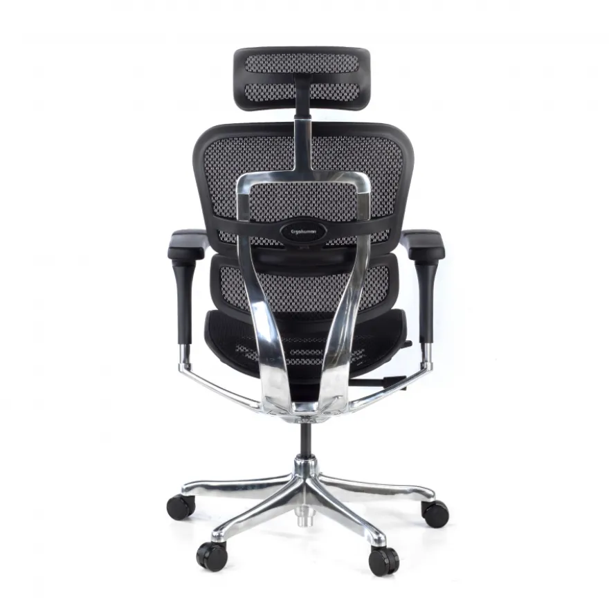 Sedia direzionale ergonomica Ergohuman Elite, Struttura nera