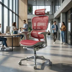Sedia direzionale ergonomica Ergohuman Elite, Struttura bianca