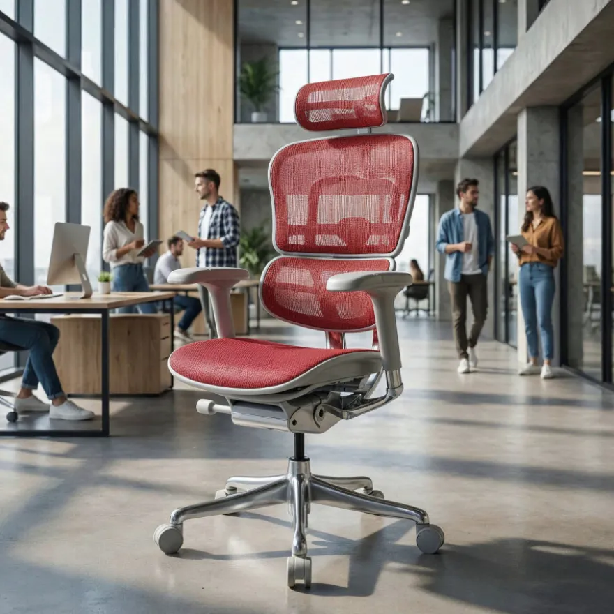 Sedia direzionale ergonomica Ergohuman Elite, Struttura bianca