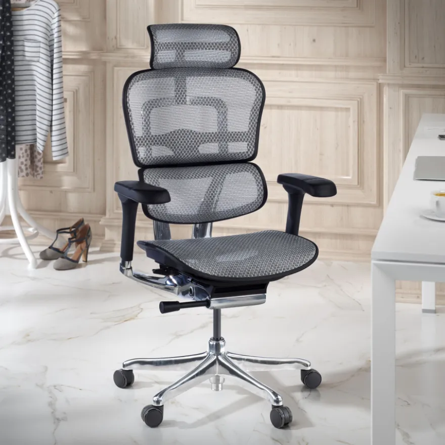 Sedia direzionale ergonomica Ergohuman Elite, Struttura nera