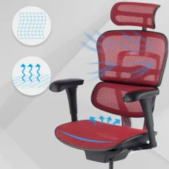 Sedia direzionale ergonomica Ergohuman Edition I, Struttura nera
