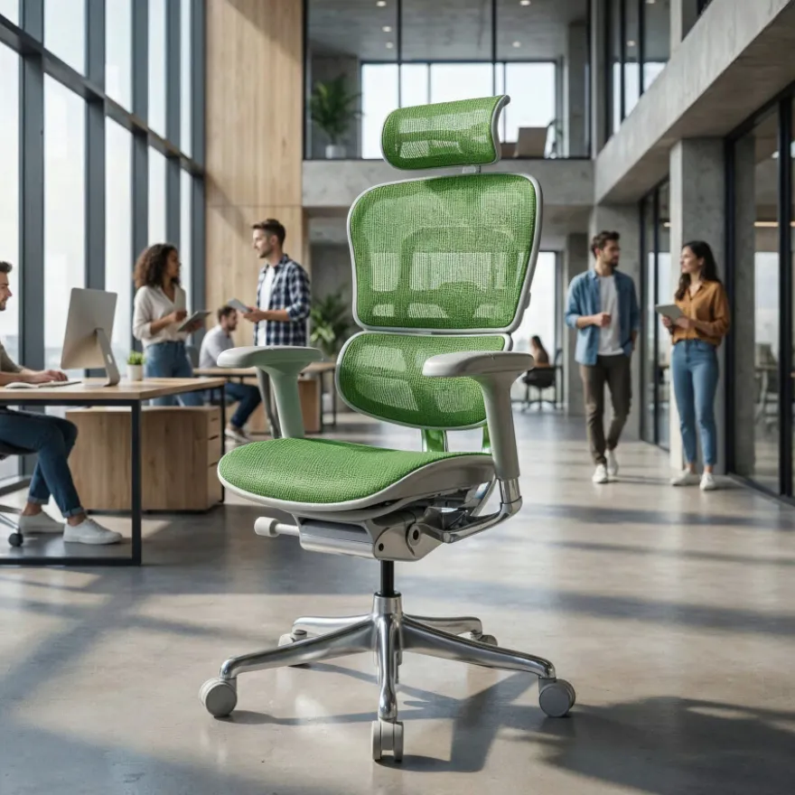 Sedia direzionale ergonomica Ergohuman Elite, Struttura bianca
