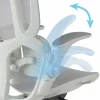 Sedia ergonomica con poggiatesta Erghos One, ortopedica, doppio supporto lombare