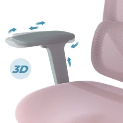Sedia Ergonomica con poggiatesta AeroFlow white, certificata