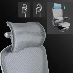 Sedia ergonomica con poggiatesta Erghos X1, omologata