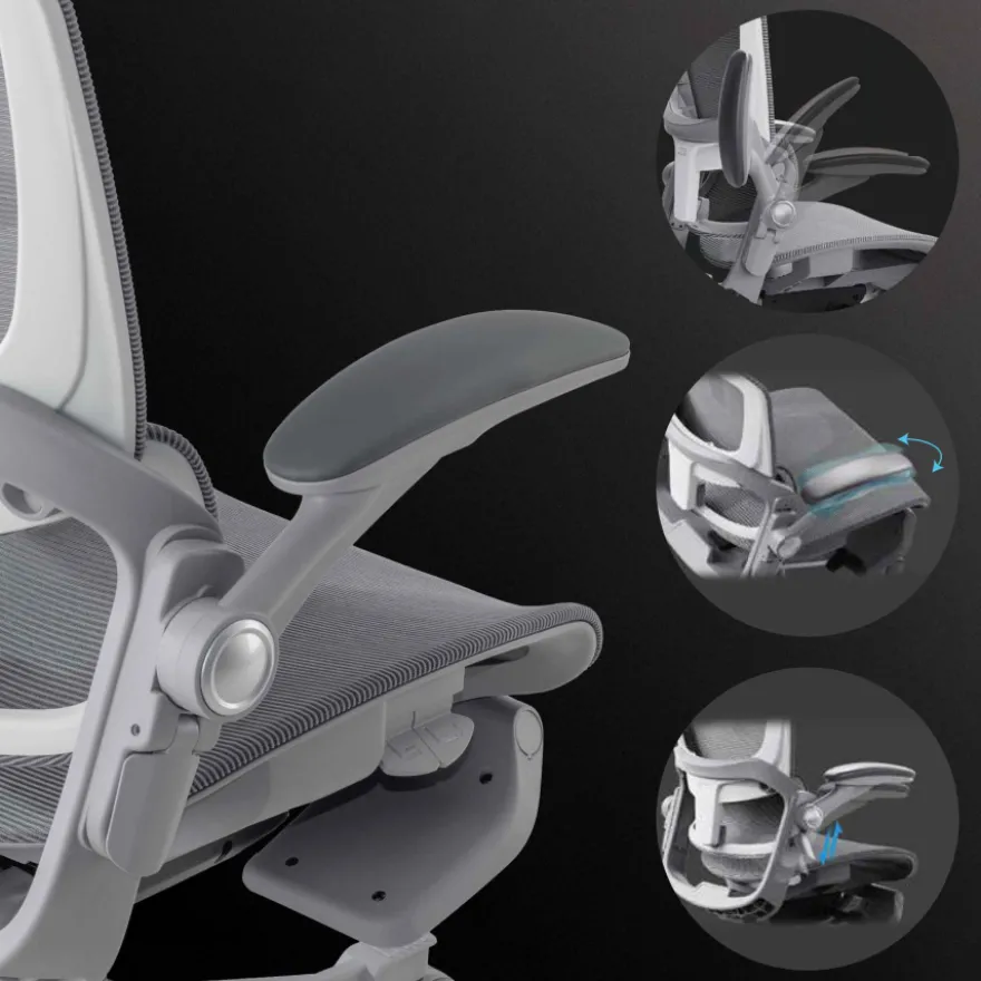 Sedia ergonomica con poggiatesta Erghos X1, omologata