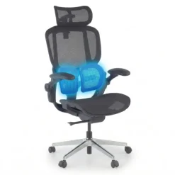 Sedia ergonomica con poggiatesta Erghos One, ortopedica, doppio supporto lombare