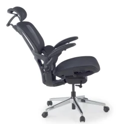Sedia ergonomica con poggiatesta Erghos One, ortopedica, doppio supporto lombare