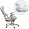 Sedia Ergonomica con poggiatesta AeroFlow white, certificata