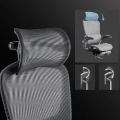 Sedia ergonomica con poggiatesta Erghos X1, omologata