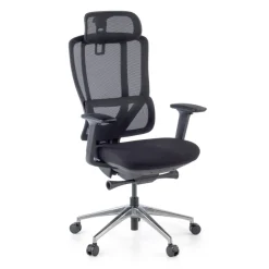 Sedia Ergonomica con poggiatesta AeroFlow black, certificata