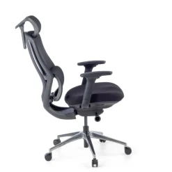 Sedia Ergonomica con poggiatesta AeroFlow black, certificata