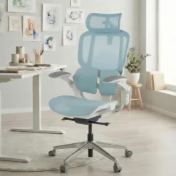 Sedia ergonomica con poggiatesta Erghos One, ortopedica, doppio supporto lombare