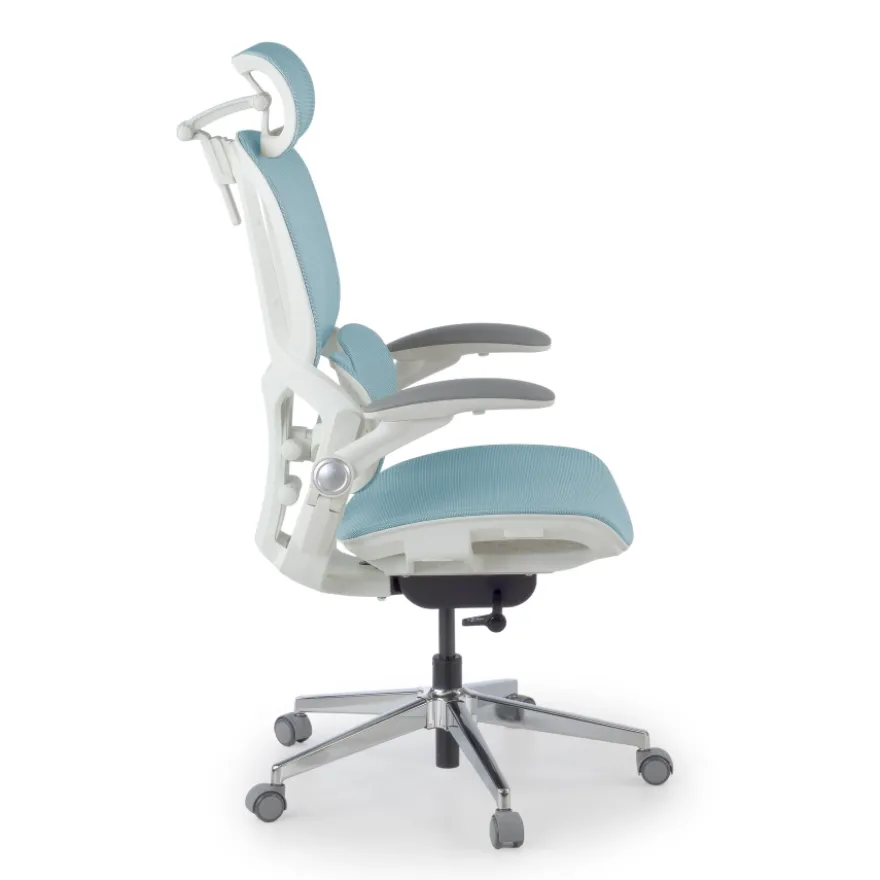 Sedia ergonomica con poggiatesta Erghos One, ortopedica, doppio supporto lombare