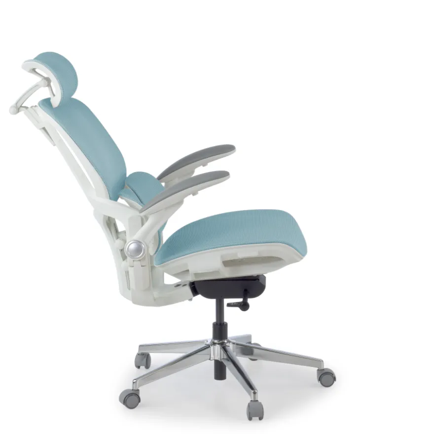 Sedia ergonomica con poggiatesta Erghos One, ortopedica, doppio supporto lombare