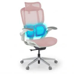 Sedia ergonomica con poggiatesta Erghos One, ortopedica, doppio supporto lombare