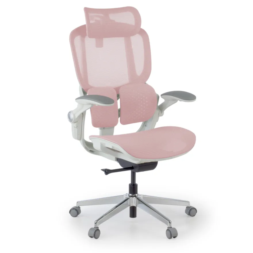 Sedia ergonomica con poggiatesta Erghos One, ortopedica, doppio supporto lombare