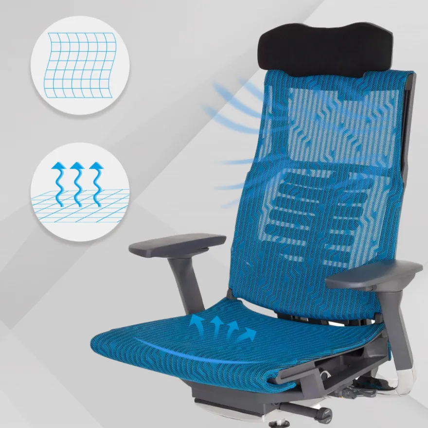 Sedia ergonomica Dynamic, meccanismo sincronizzato plus