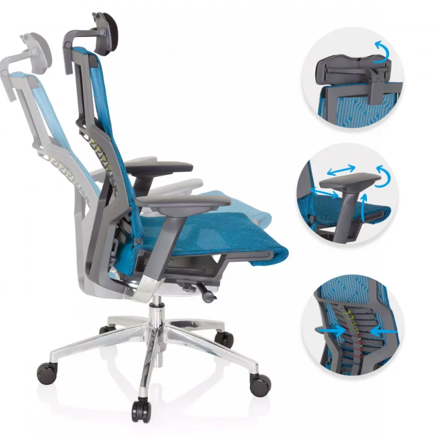 Sedia ergonomica Dynamic, meccanismo sincronizzato plus