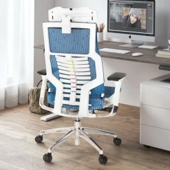Sedia ergonomica Dynamic white, meccanismo sincronizzato plus