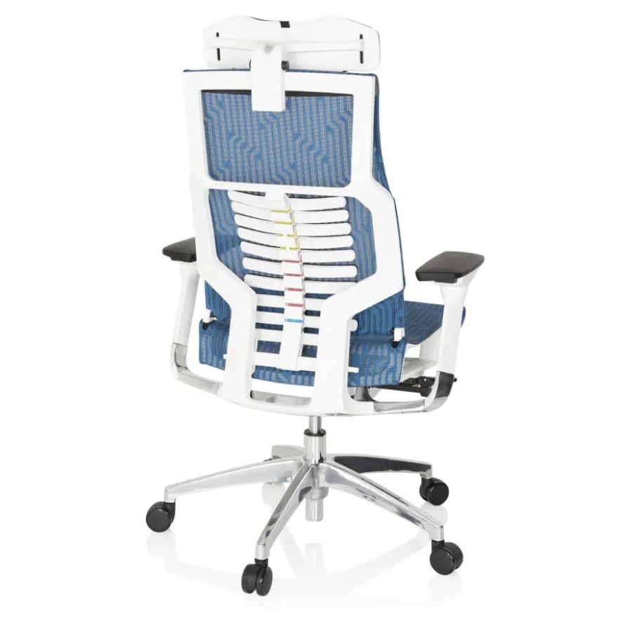 Sedia ergonomica Dynamic white, meccanismo sincronizzato plus
