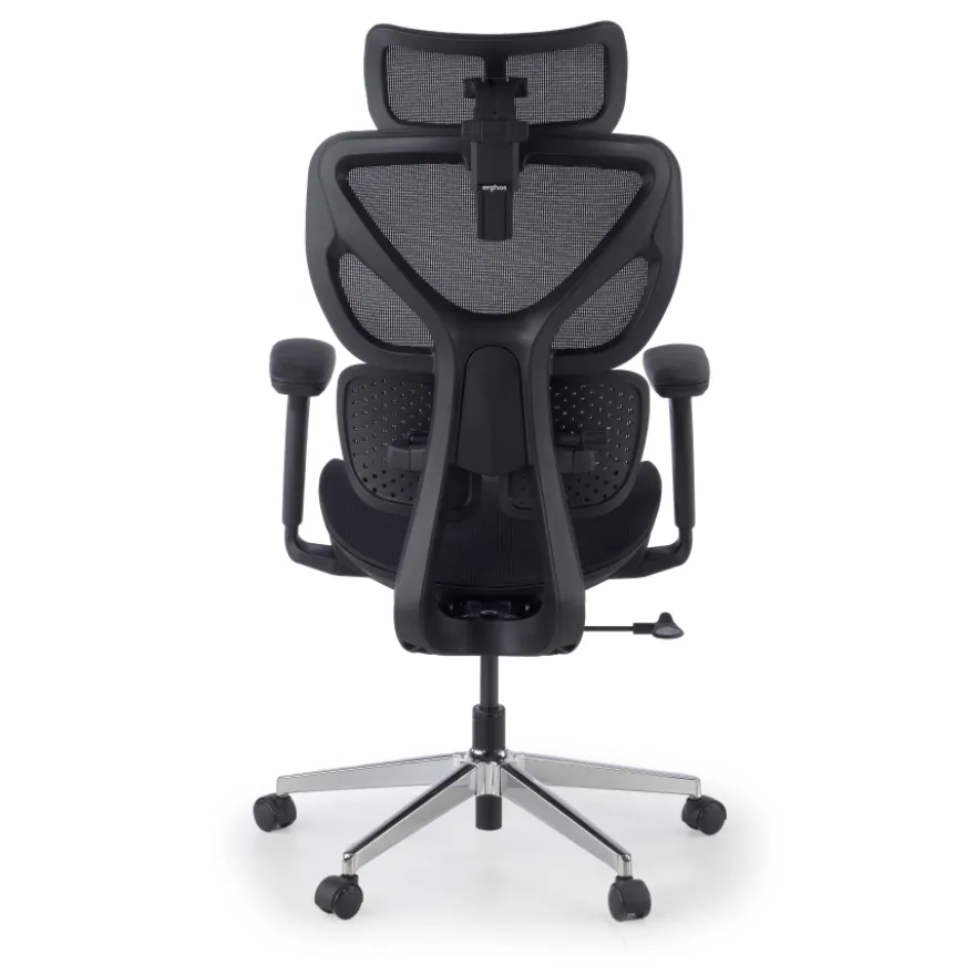 Sedia ergonomica Erghos Air2, braccioli 3D, doppio supporto lombare