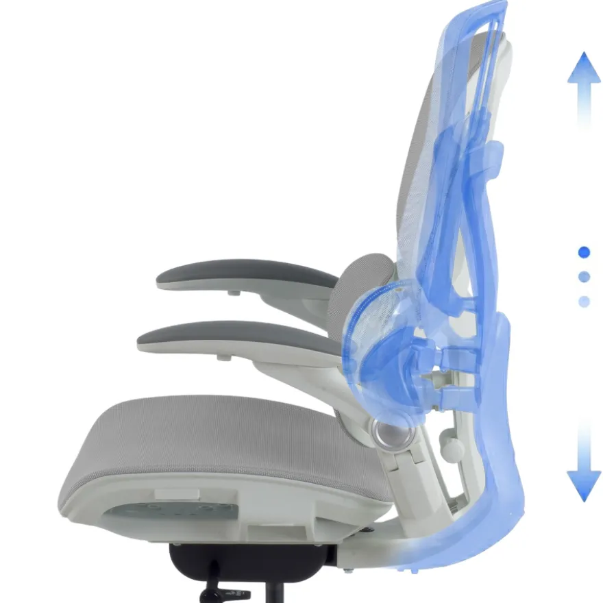 Sedia ergonomica Erghos One, ortopedica, doppio supporto lombare