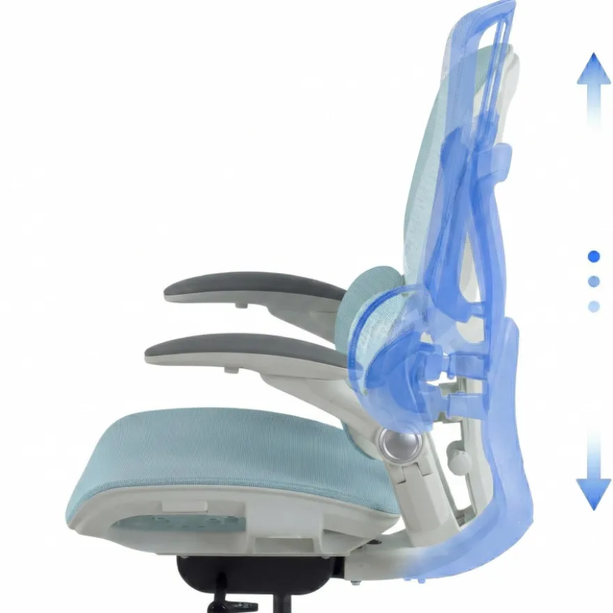 Sedia ergonomica Erghos One, ortopedica, doppio supporto lombare