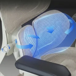 Sedia ergonomica Erghos One, ortopedica, doppio supporto lombare