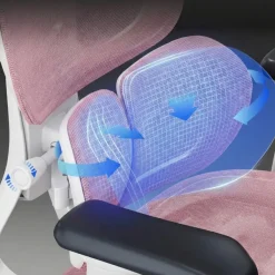 Sedia ergonomica Erghos One, ortopedica, doppio supporto lombare