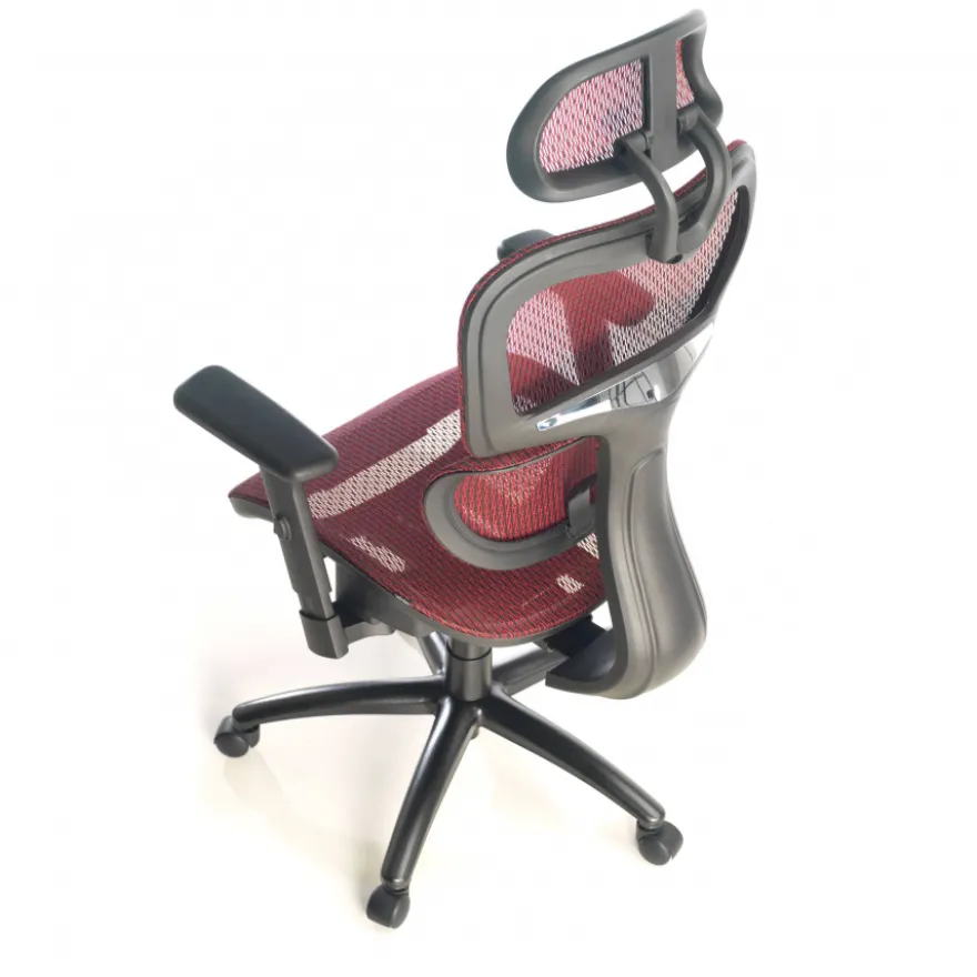 Sedia Ergonomica Ergocity, cuscino lombare, braccioli 3D
