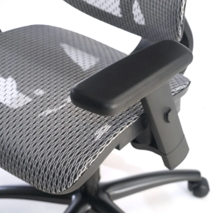 Sedia Ergonomica Ergocity, cuscino lombare, braccioli 3D