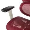 Sedia Ergonomica Ergocity white cuscino lombare, braccioli 3D