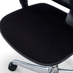 Sedia Ergonomica Ergohuman V2, seduta imbottita, struttura nera